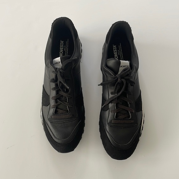 Novesta Marathon Black Leather Sneaker EU 46 UK11 US12 - Picture 2 of 8